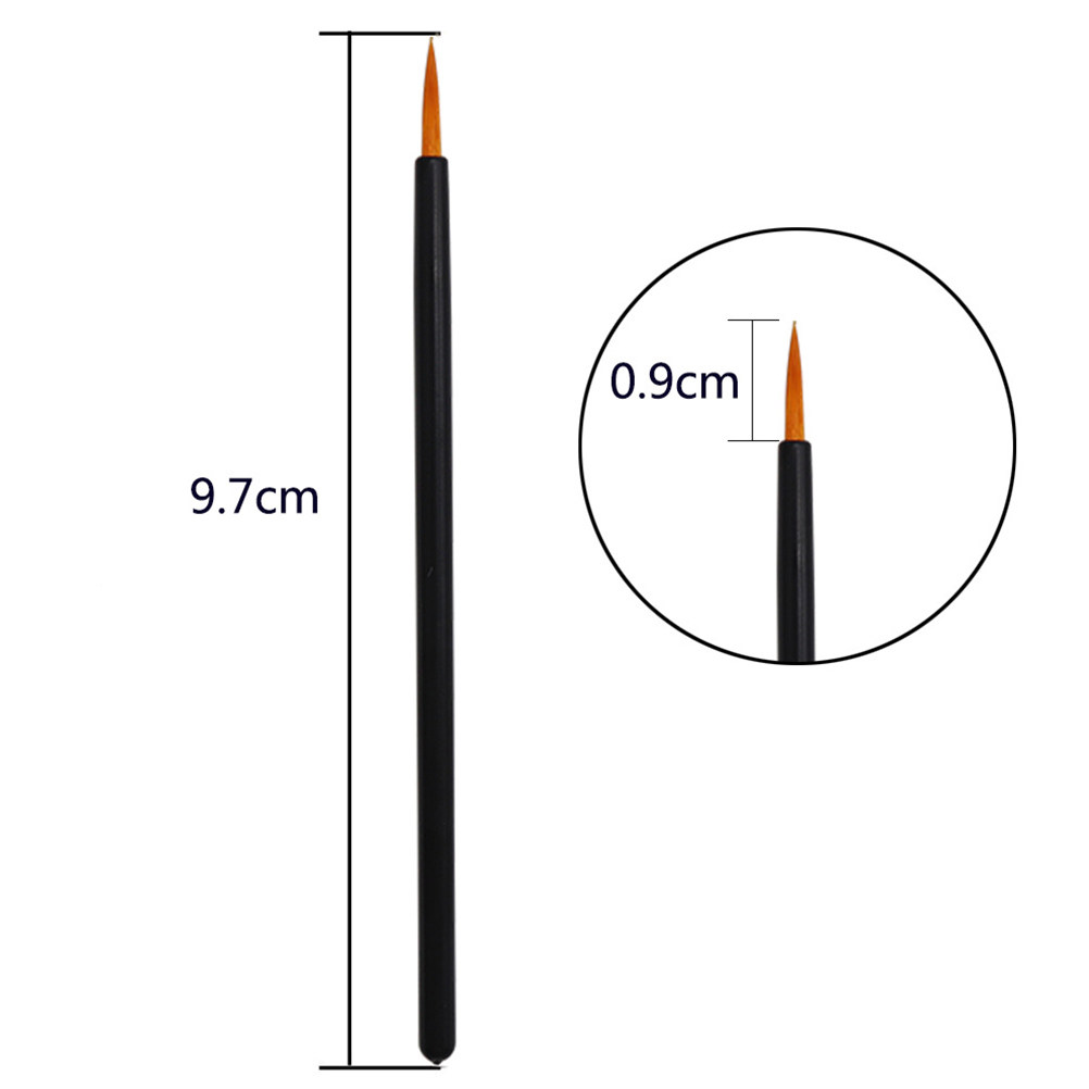 Makeup Brush Set - 100本入り使い捨てアイライナーブラシ 細い先端のファイバーアプリケーター アイライナーブラシセット アイメイクツール 化粧ブラシ プロフェッショナル