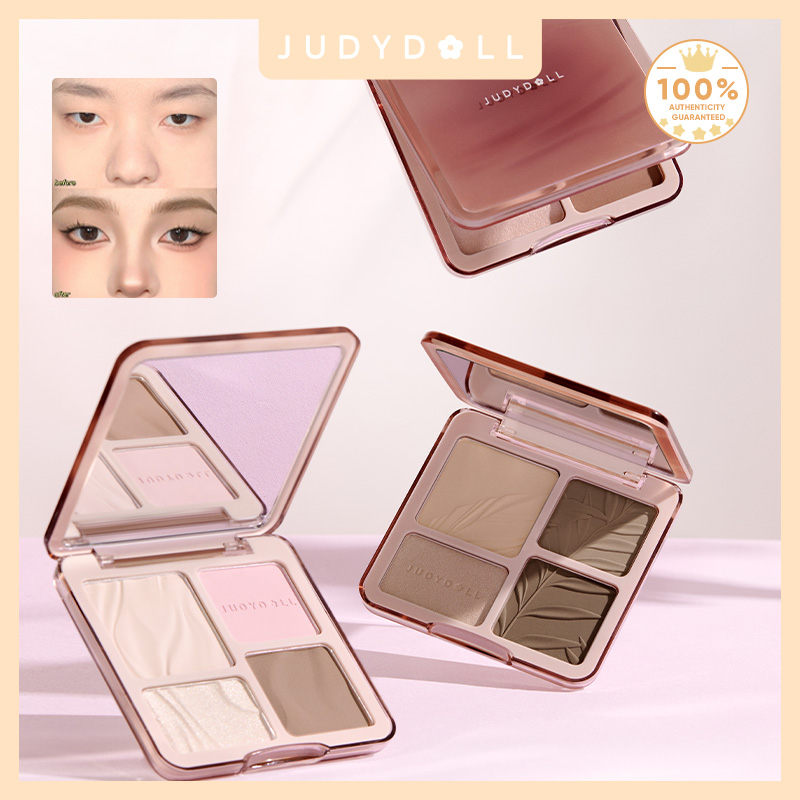Highlighter Bronzer Palette - Judydoll ハイライター & コンター パレット、マット &