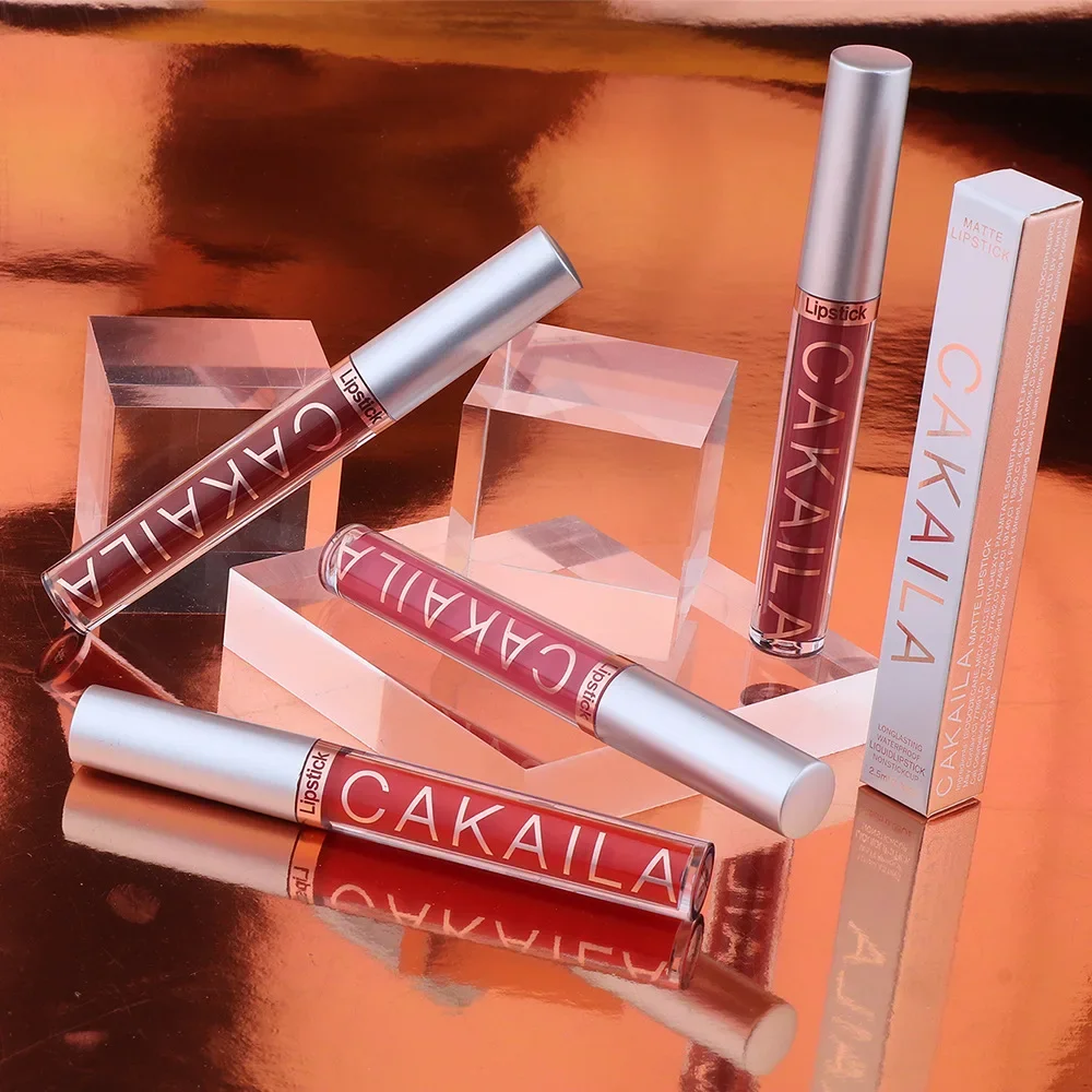 Beauty Huda Makeup - メイクアップ女性美容赤テフロン加工カップ防水リップグロスセクシーな長期的なベルベットマットリップグロス液体口紅リップ