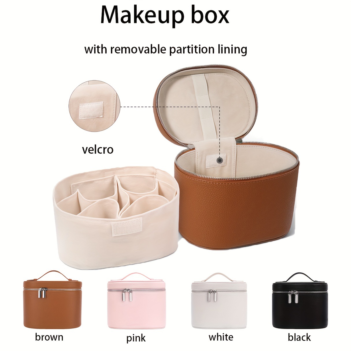 Beauty Bag Makeup - 大容量 PU レザー化粧バッグポータブル化粧ボックス女性女の子旅行トイレタリー化粧品オーガナイザー