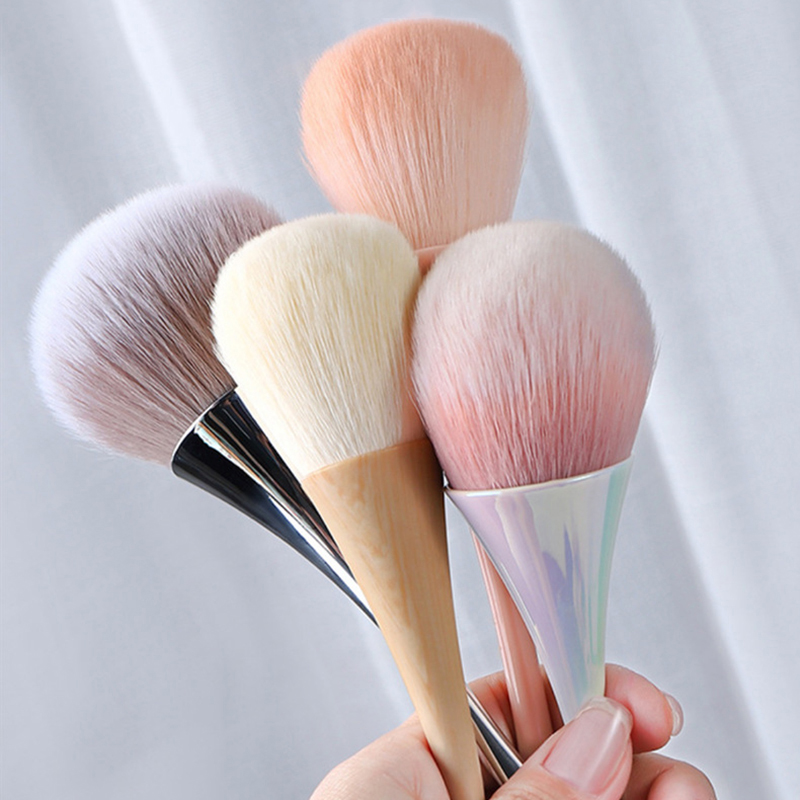 Beauty Flower Makeup - マニキュア用ダスティングブラシ,ネイルアートアクセサリー,大きな頭,花,パウダー,チーク,メイクアップ,美容ツール