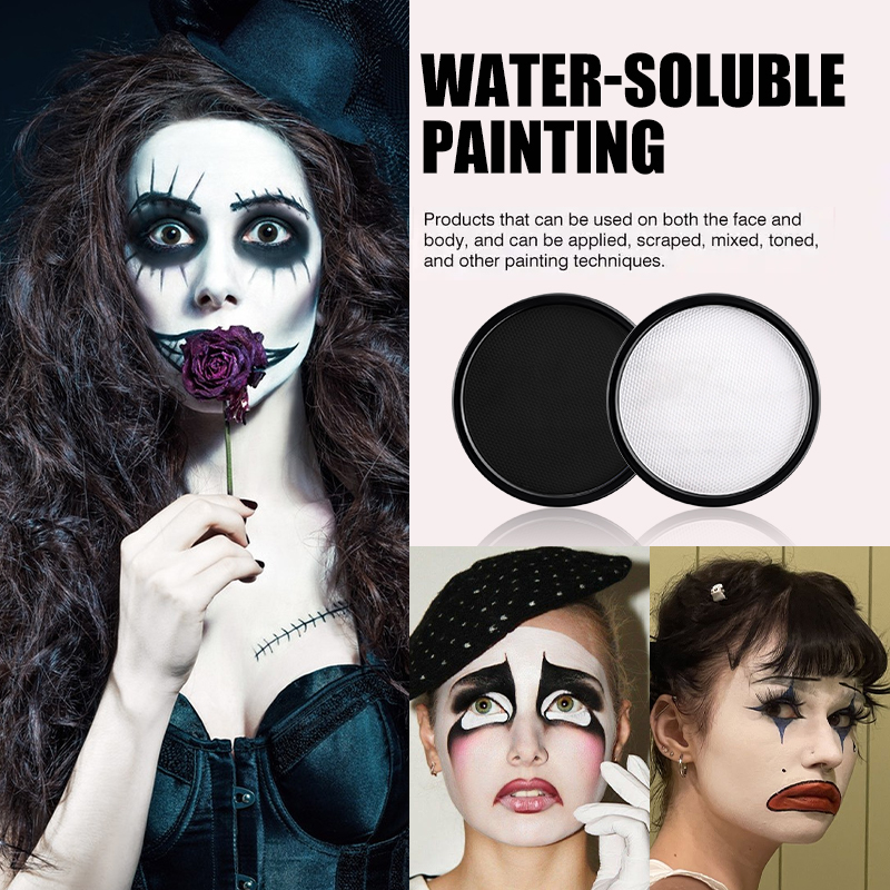 6色の水で活性化するフェイス＆ボディペイント、ブラシ1本付き - Beauty Makeup Pictures のレビューと価格