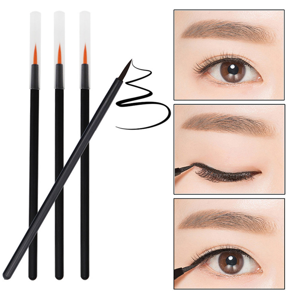 100本入り使い捨てアイライナーブラシ 細い先端のファイバー - Makeup Brush Set のレビューと価格