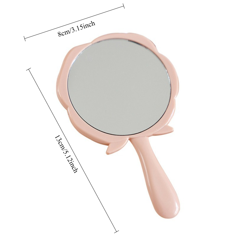 ポータブル女性用ローズメイクアップミラー、ハンドポケット折り - Beauty Flower Makeup のレビューと価格