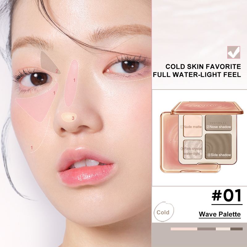 Judydoll ハイライター & コンター パレット、マッ - Highlighter Bronzer Palette のレビューと価格