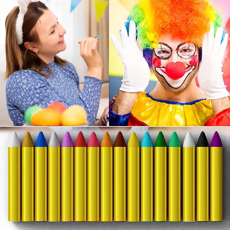 16 個のフェイスペイントクレヨンメイクアップスティックフェ - Beauty Makeup Pictures のレビューと価格
