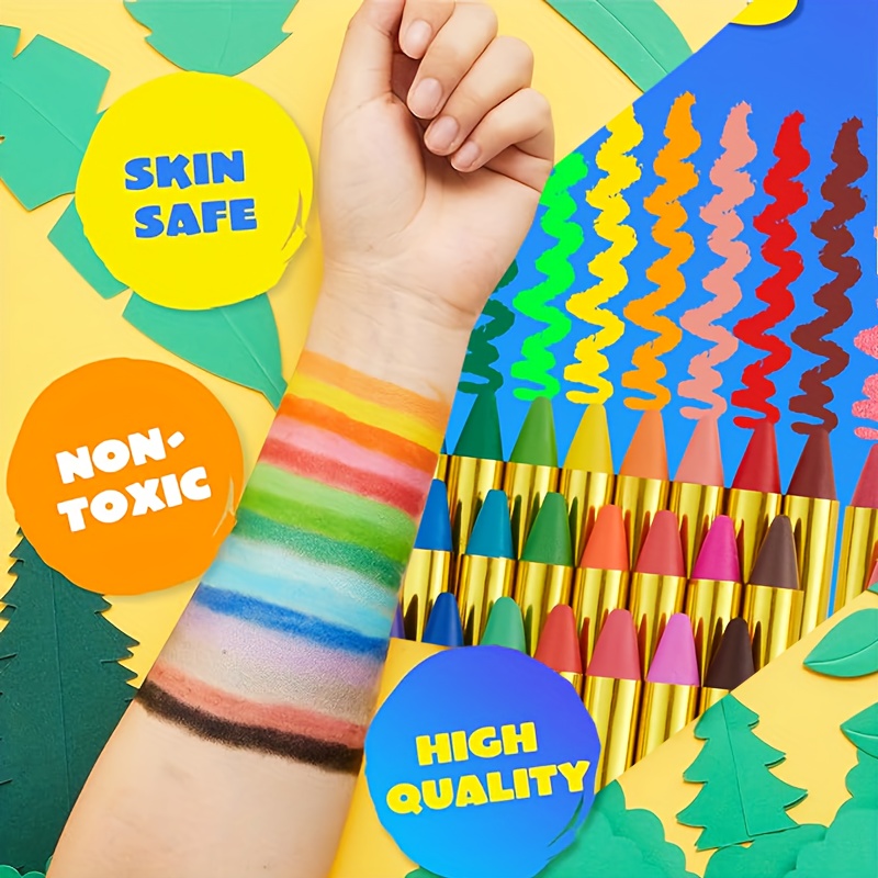 16 個のフェイスペイントクレヨンメイクアップスティックフェ - Beauty Makeup Pictures のレビューと価格