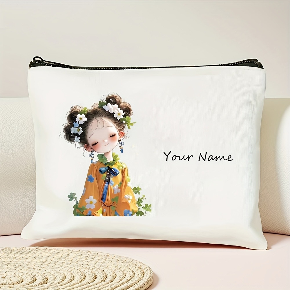 韓国風アニメガール化粧バッグカスタム名/テキストビューティー - Beauty Bag Makeup のレビューと価格