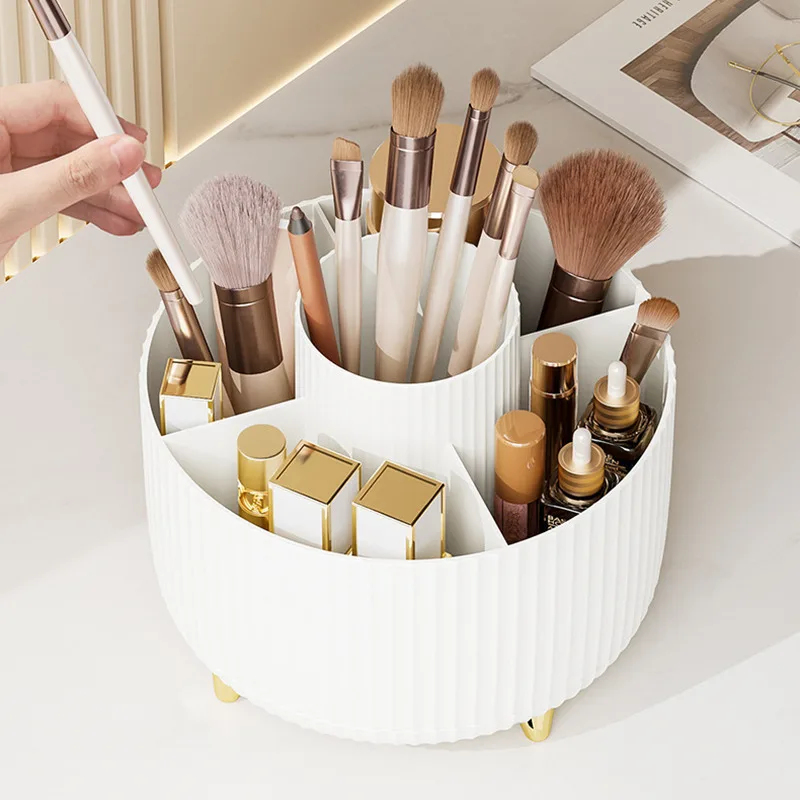 360 °   回転式メイクアップ収納ボックス、大容量デスク - Beauty Kiss Makeup のレビューと価格