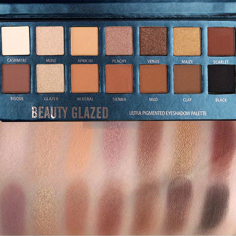 防水アイシャドウパレット,マット,肌色,長持ち,14色,メイ - Beauty Huda Makeup のレビューと価格