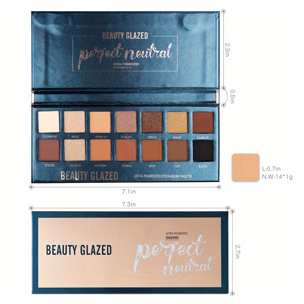 防水アイシャドウパレット,マット,肌色,長持ち,14色,メイ - Beauty Huda Makeup のレビューと価格