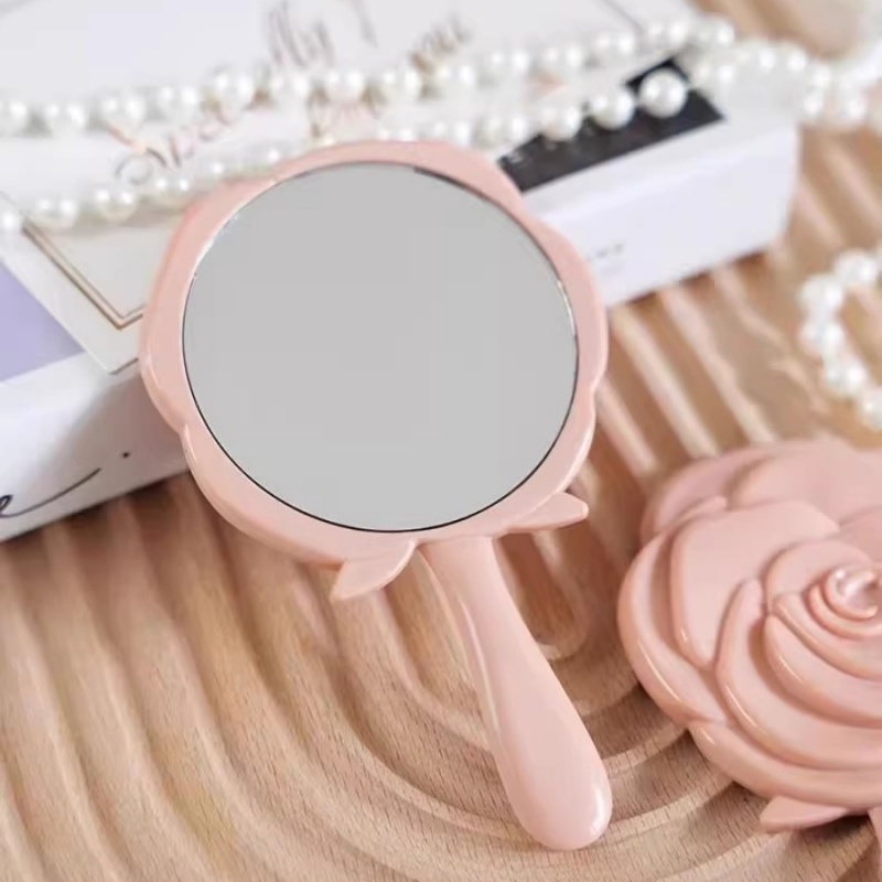 1-20セット ピンクローズフラワー メイクアップミラー ポ - Beauty Flower Makeup のレビューと価格