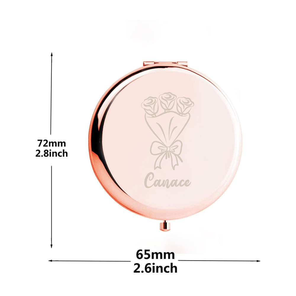 カスタマイズされた繊細なコンパクトミラー、ブライズメイドギフ - Beauty Makeup Events のレビューと価格