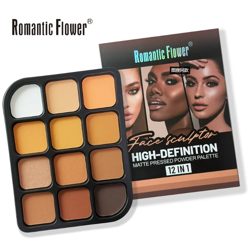 ディープスキン 12 色マット コンター パレット - フル - Highlighter Bronzer Palette のレビューと価格