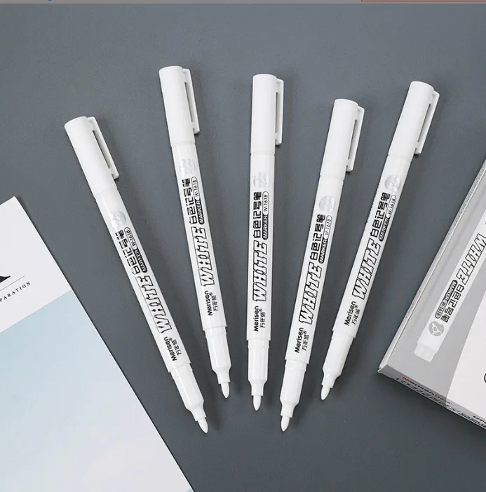 1 個白マーカーペンペイント油性防水 1 ミリメートルタトゥ - Beauty Makeup Pictures のレビューと価格