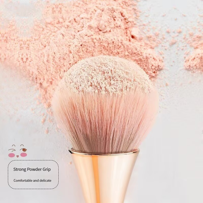 ローズゴールデンファンメイクブラシ、化粧ブラシルースパウダー - Beauty Flower Makeup のレビューと価格