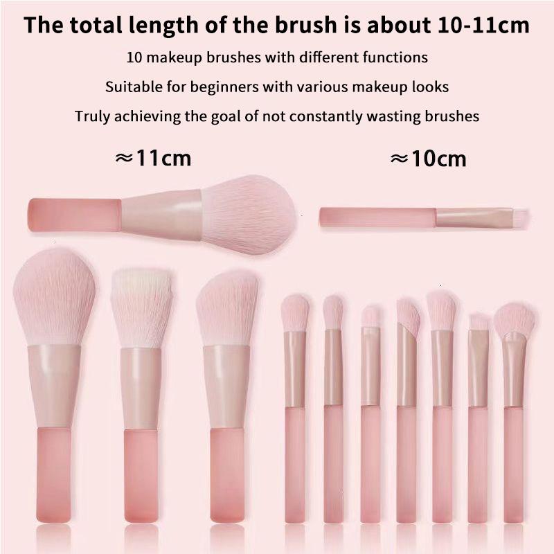 10本合成メイクアップブラシセット ファンデーション パウダ - Beauty Makeup Events のレビューと価格