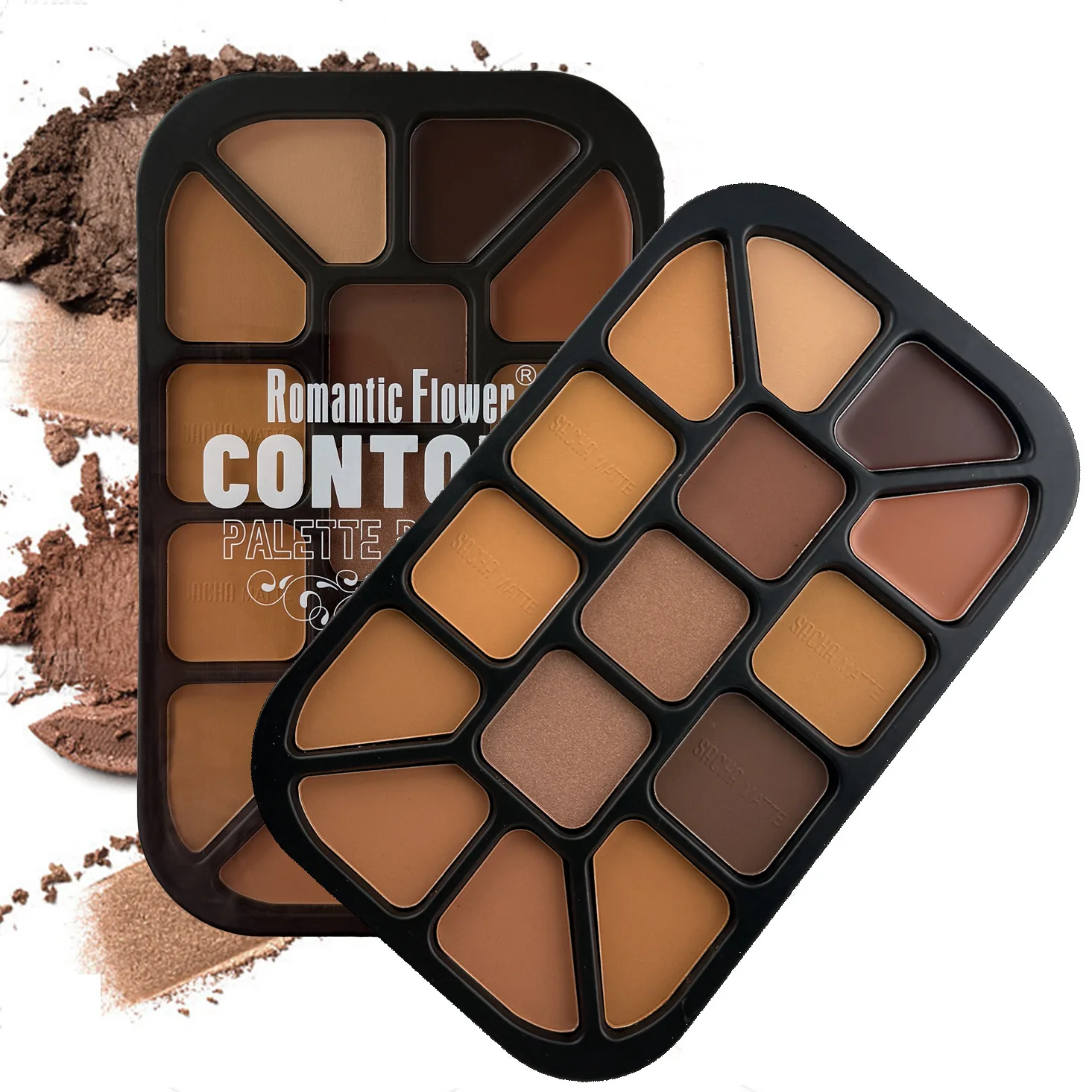 15 色のフェイス コンター パウダー パレット マット ハ - Highlighter Bronzer Palette のレビューと価格