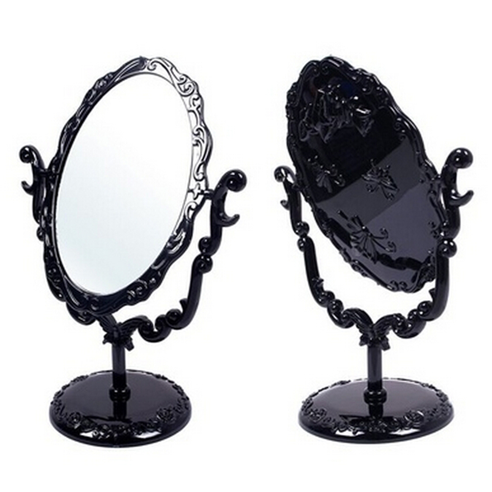 【1PC メイクアップミラー ガールデスクトップ回転式ゴシッ - Beauty Flower Makeup のレビューと価格