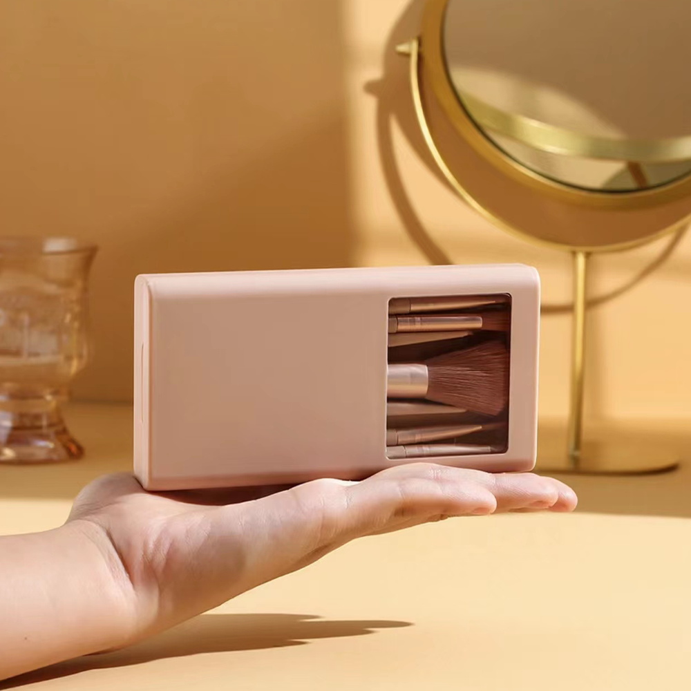 5 個の化粧ブラシキットミラーとケース付き折りたたみボックス - Beauty Flower Makeup のレビューと価格