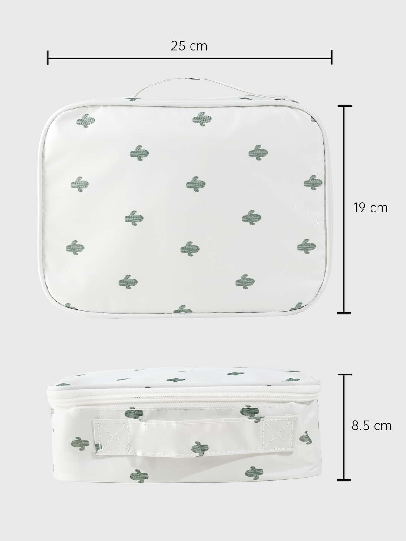 1 個サボテンプリント防水化粧品バッグポータブルハンドヘルド - Beauty Bag Makeup のレビューと価格