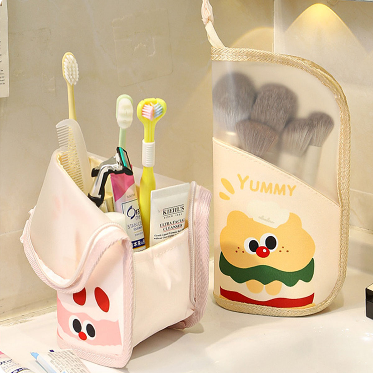 1 個化粧品バッグトラベルスタンド収納メイクアップ下着オーガ - Beauty Bag Makeup のレビューと価格