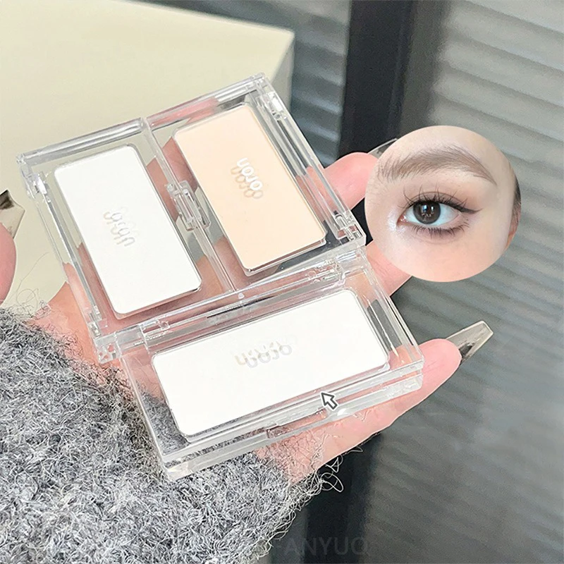 長持ちマットホワイトハイライターブライトンパレットモノクロー - Highlighter Bronzer Palette のレビューと価格