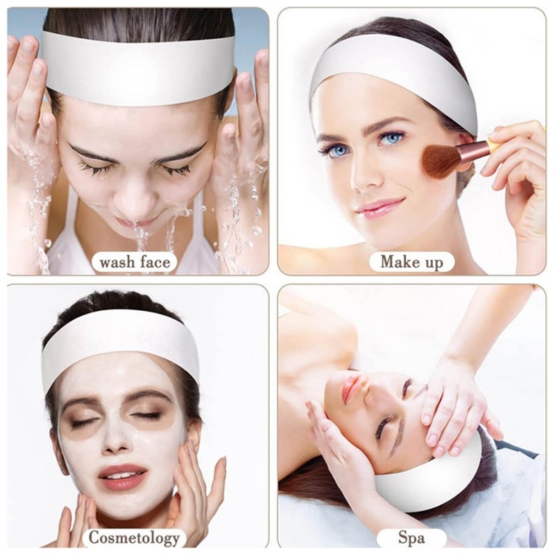 100/50/10 個使い捨てフェイシャルヘッドバンドスパス - Beauty Makeup Women のレビューと価格