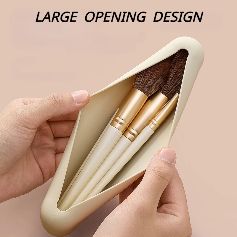 旅行化粧ブラシホルダーシリコーン化粧ブラシバッグ化粧スポンジ - Beauty Bag Makeup のレビューと価格