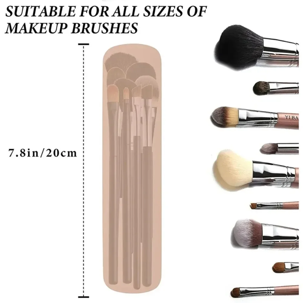 旅行化粧ブラシホルダーシリコーン化粧ブラシバッグ化粧スポンジ - Beauty Bag Makeup のレビューと価格