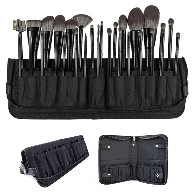 29/23 穴折りたたみ化粧ブラシバッグ女性化粧ブラシツール - Beauty Bag Makeup のレビューと価格