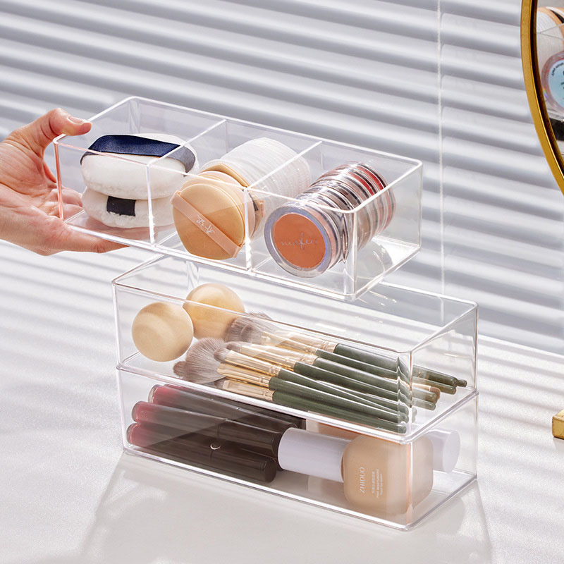アクリル製化粧品収納ボックス 口紅、メイクブラシ、化粧道具、 - Beauty Kiss Makeup のレビューと価格